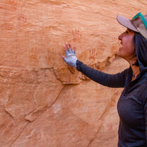 Taking in the breathtaking artistic remains of the ancestral puebloan ruins in Bears Ears National Monument